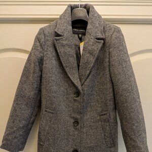 New with Tags Women's Vince Camuto Wool 3 button Coat Grey Size Small